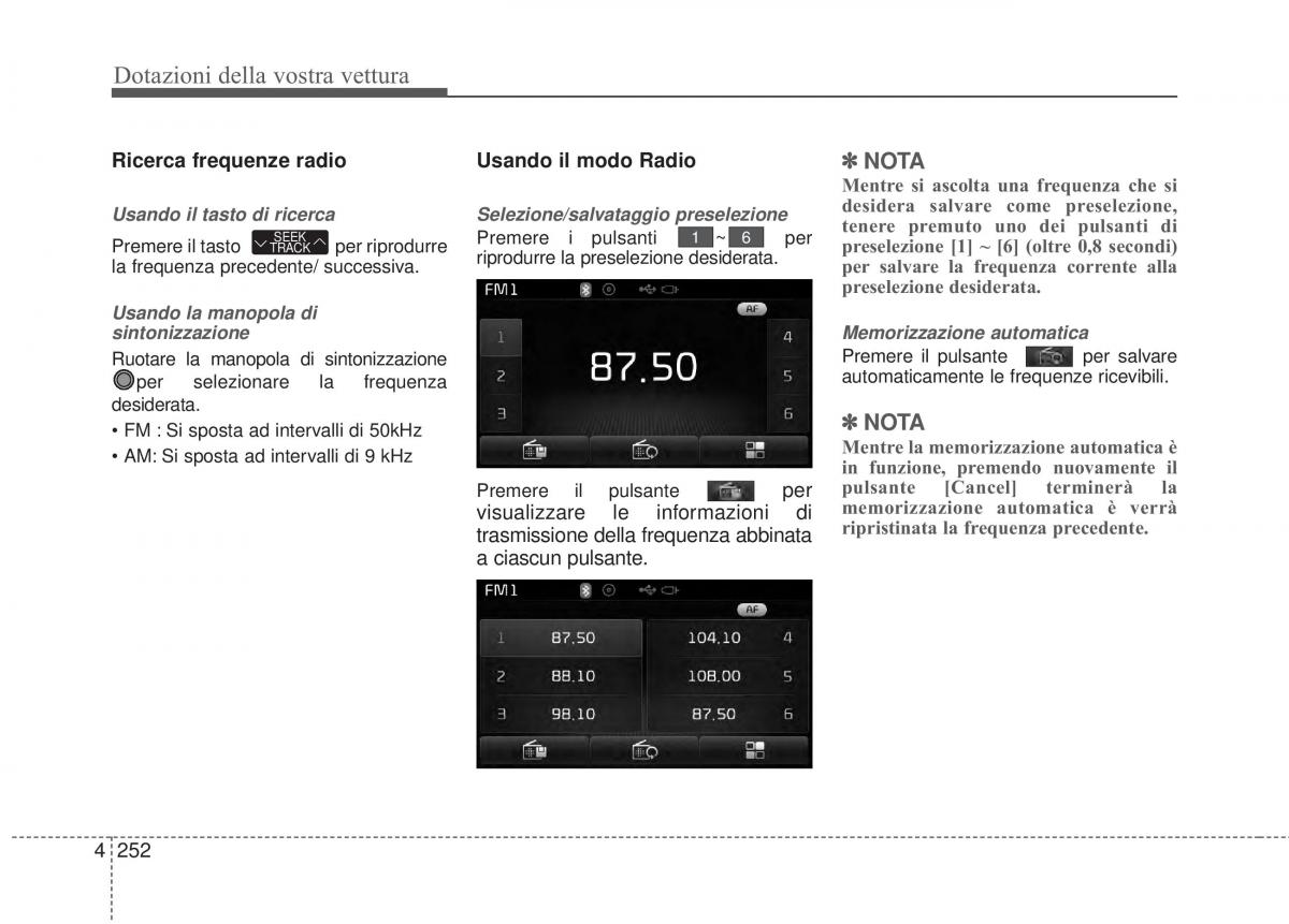 KIA Sorento II 2 manuale del proprietario / page 355