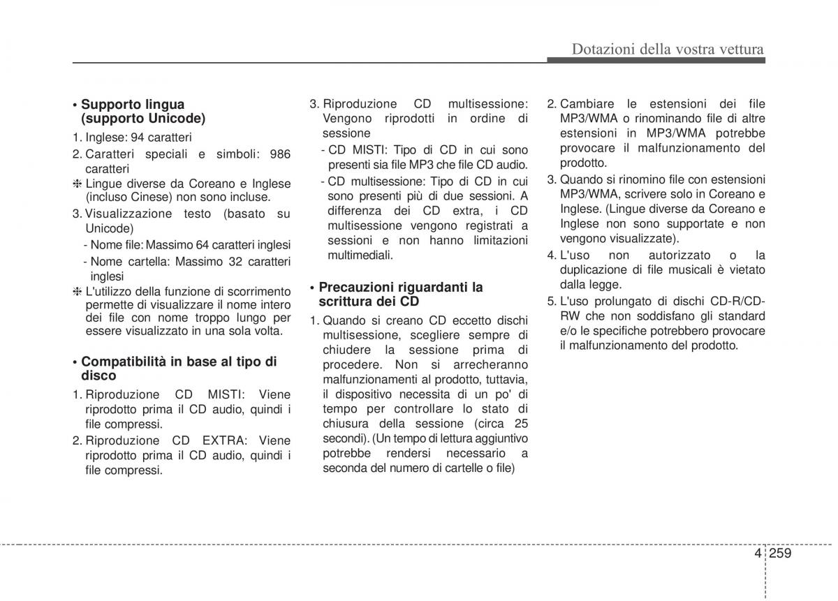 KIA Sorento II 2 manuale del proprietario / page 362