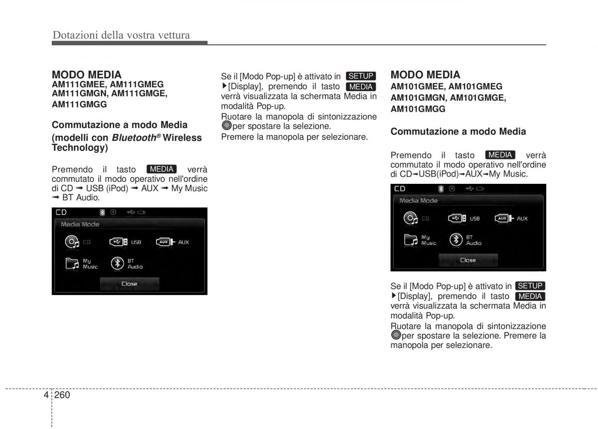 KIA Sorento II 2 manuale del proprietario / page 363