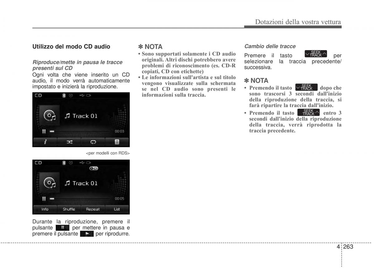 KIA Sorento II 2 manuale del proprietario / page 366