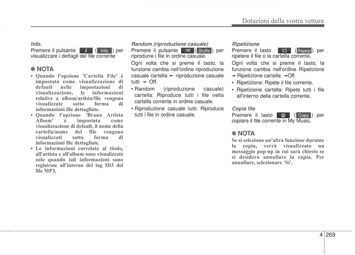 KIA Sorento II 2 manuale del proprietario / page 372