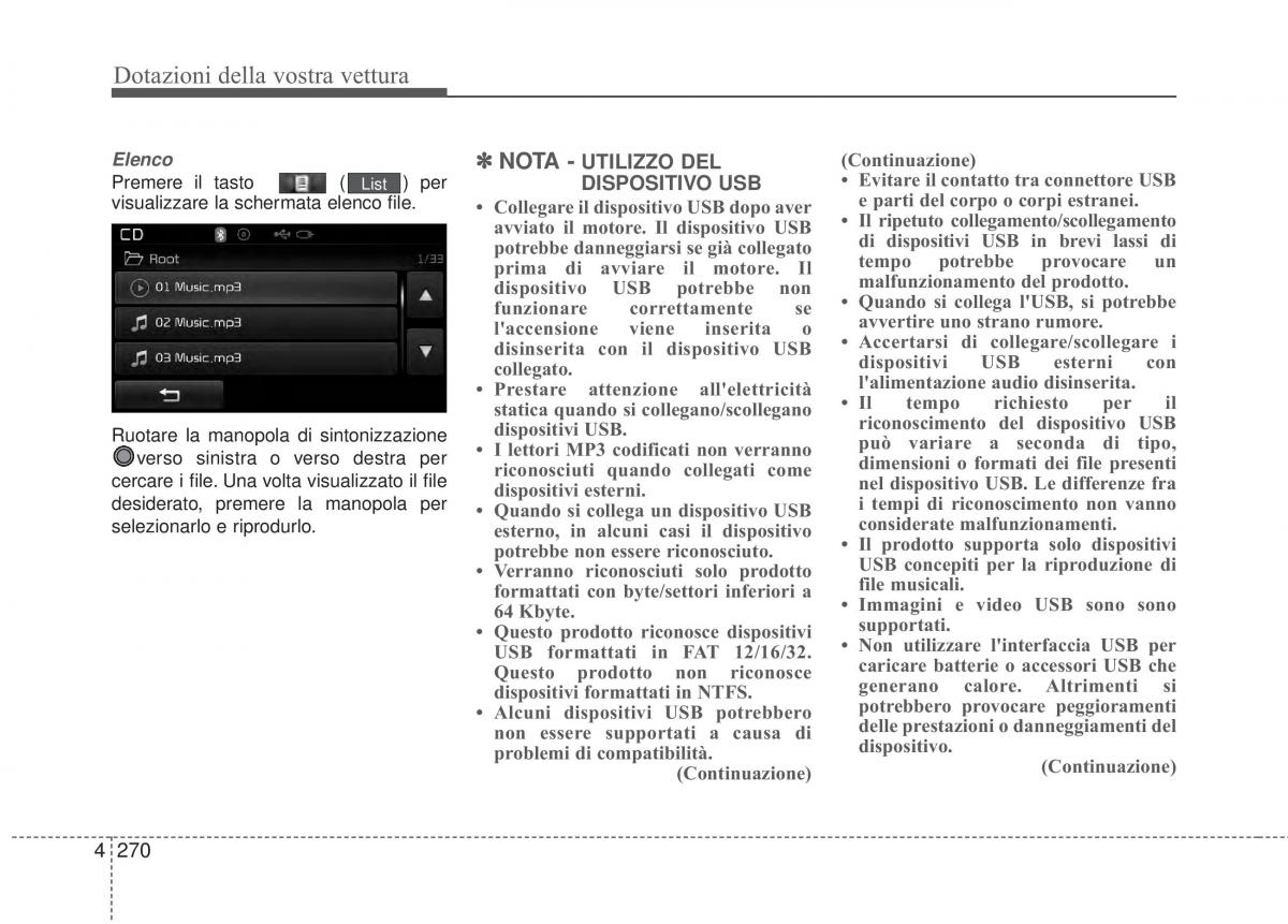 KIA Sorento II 2 manuale del proprietario / page 373