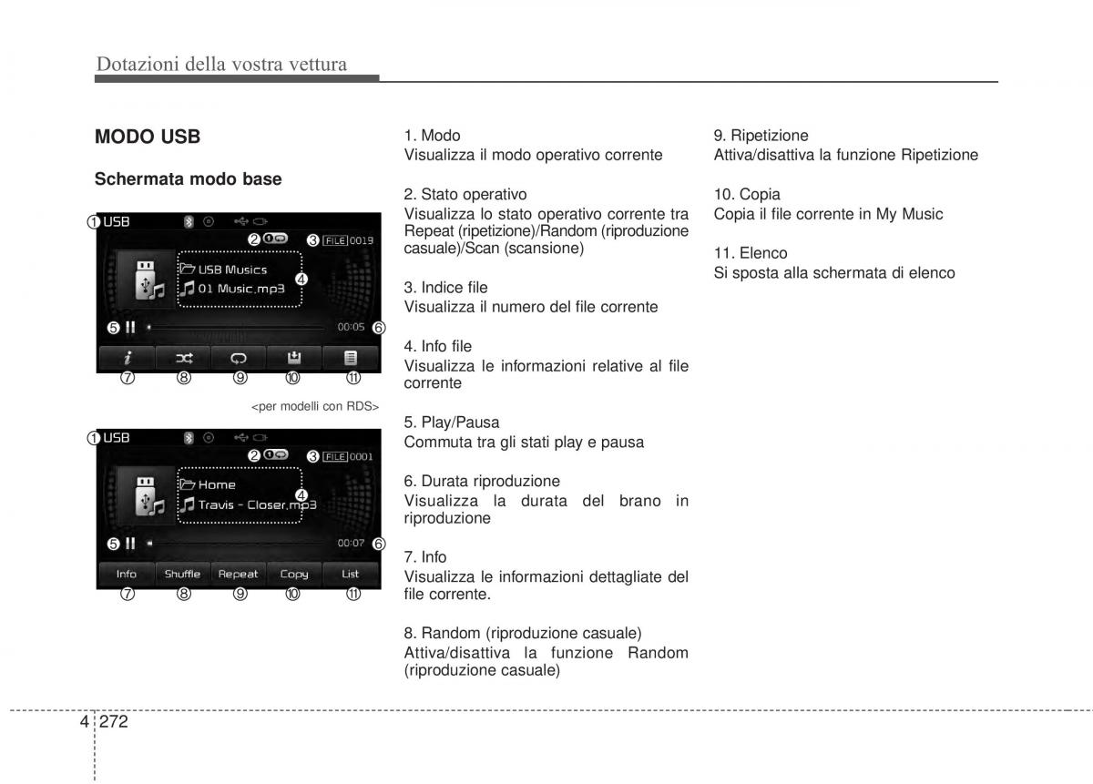 KIA Sorento II 2 manuale del proprietario / page 375