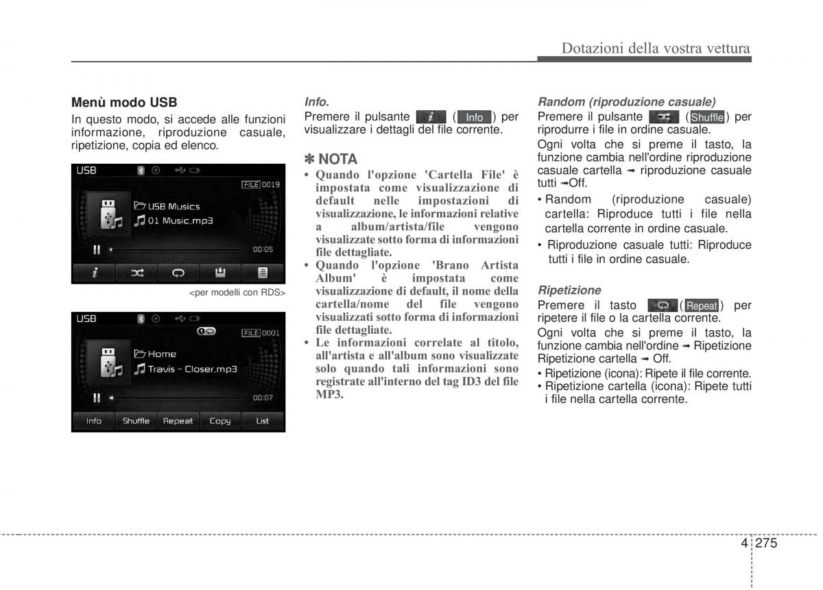 KIA Sorento II 2 manuale del proprietario / page 378