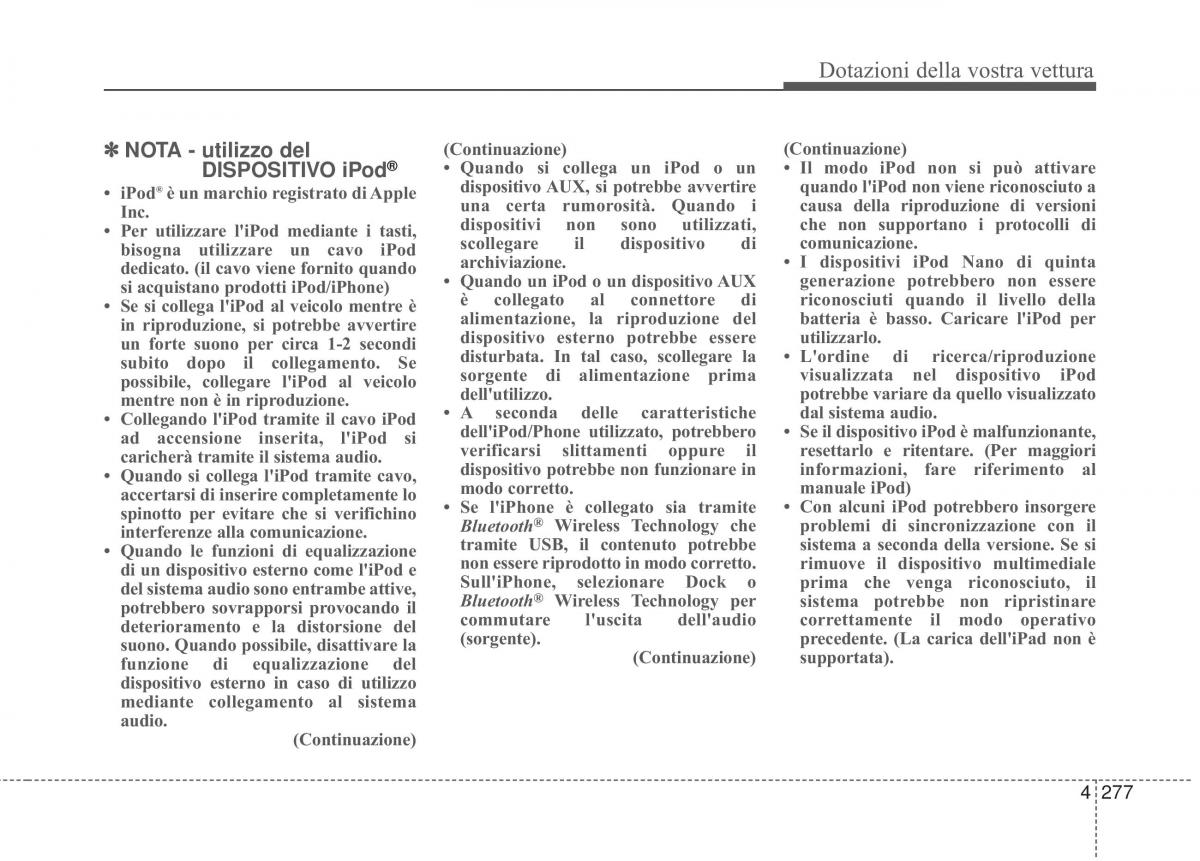 KIA Sorento II 2 manuale del proprietario / page 380