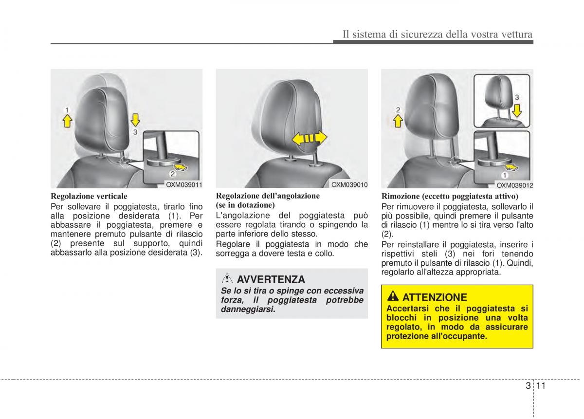 KIA Sorento II 2 manuale del proprietario / page 39