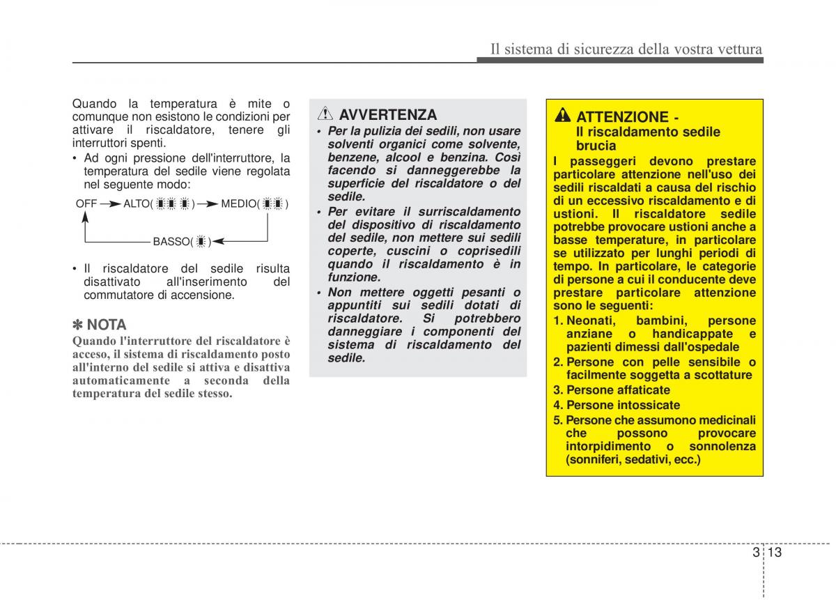 KIA Sorento II 2 manuale del proprietario / page 41