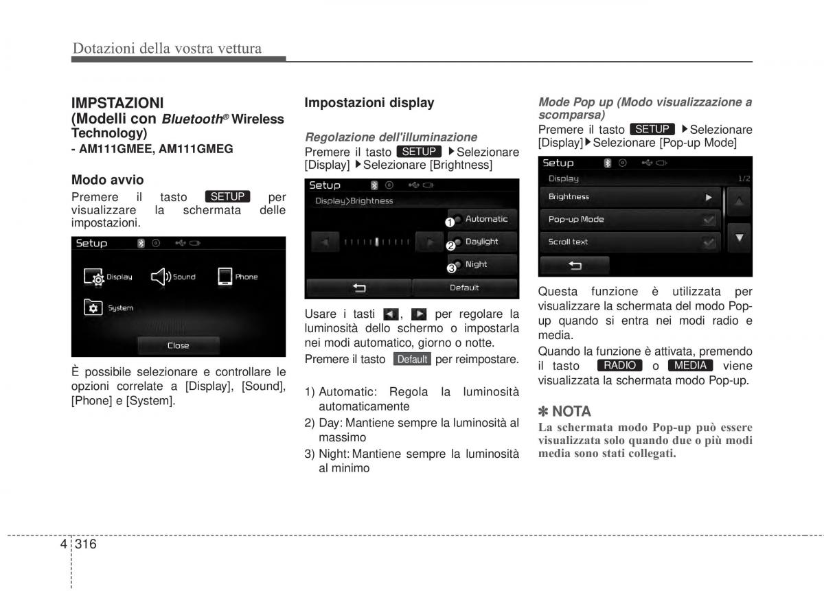 KIA Sorento II 2 manuale del proprietario / page 419