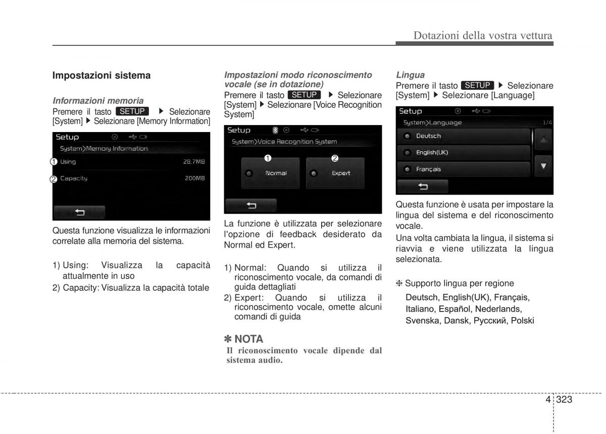 KIA Sorento II 2 manuale del proprietario / page 426