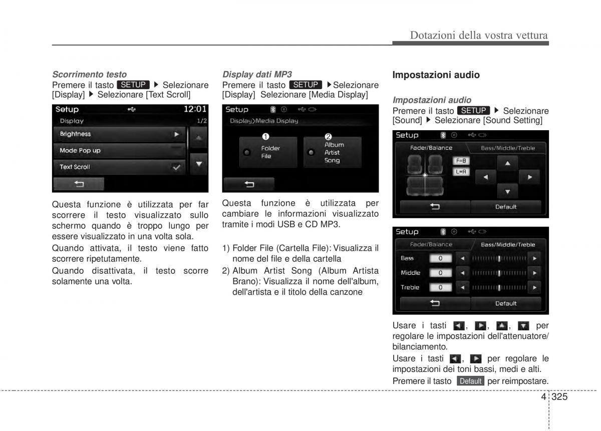 KIA Sorento II 2 manuale del proprietario / page 428