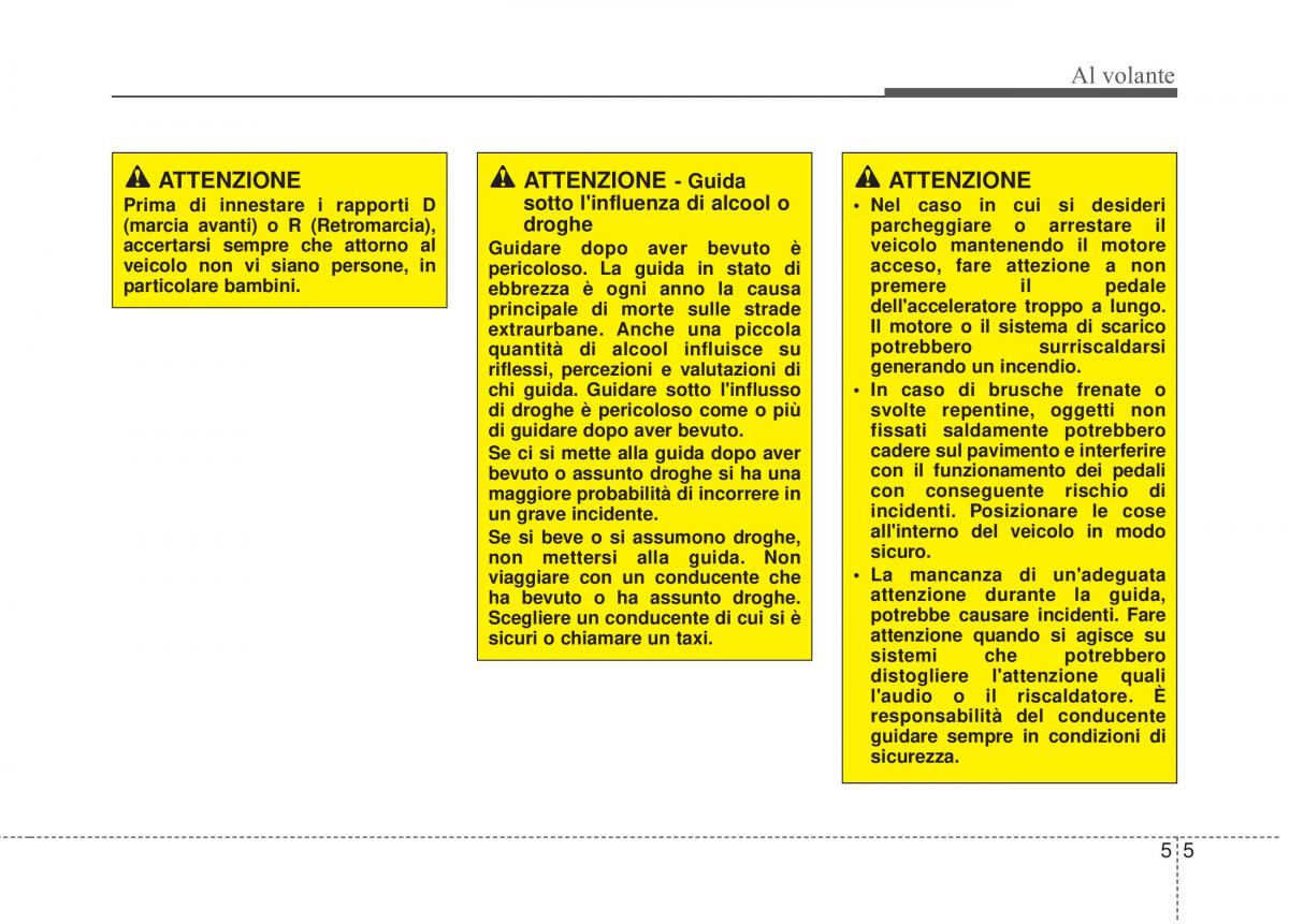 KIA Sorento II 2 manuale del proprietario / page 439