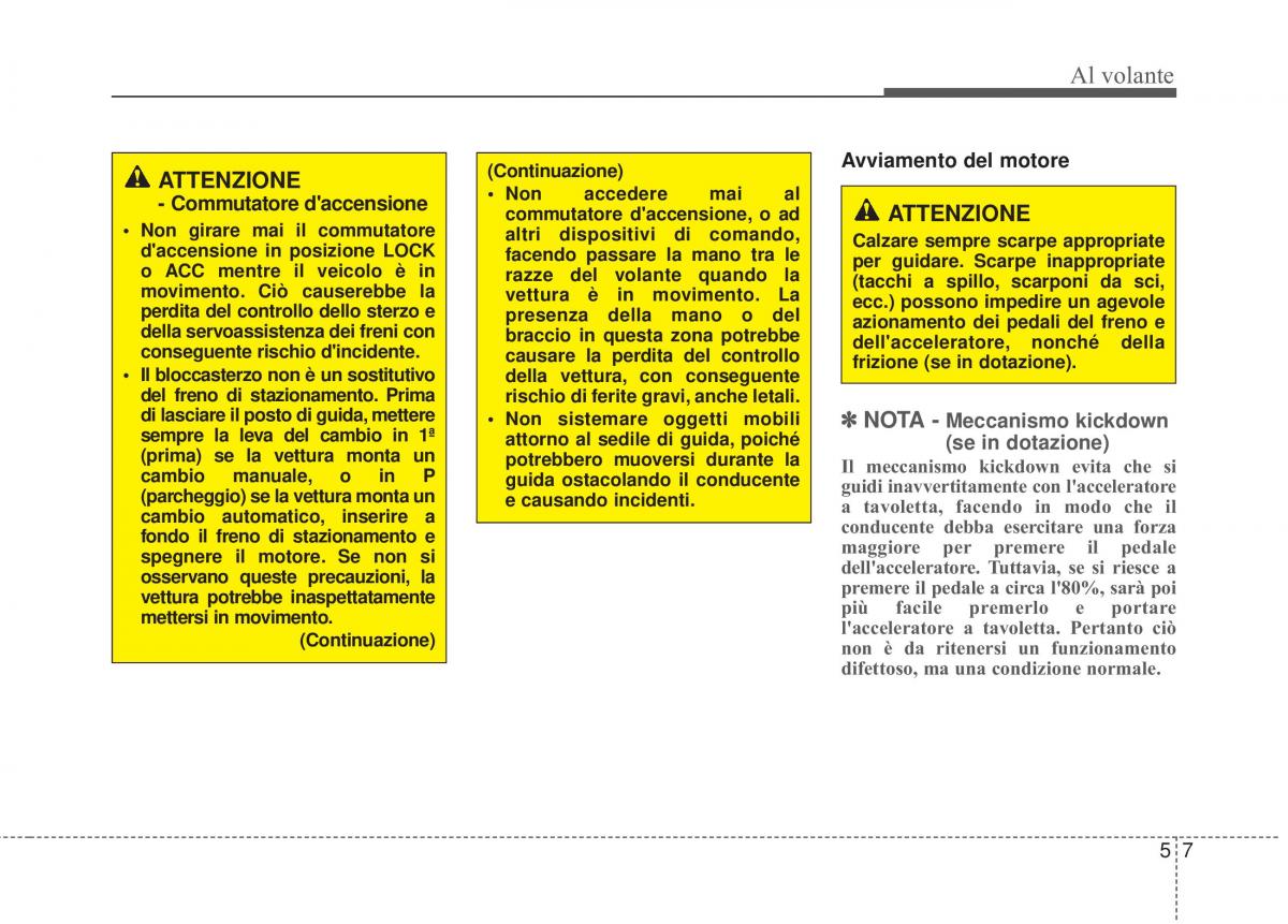 KIA Sorento II 2 manuale del proprietario / page 441