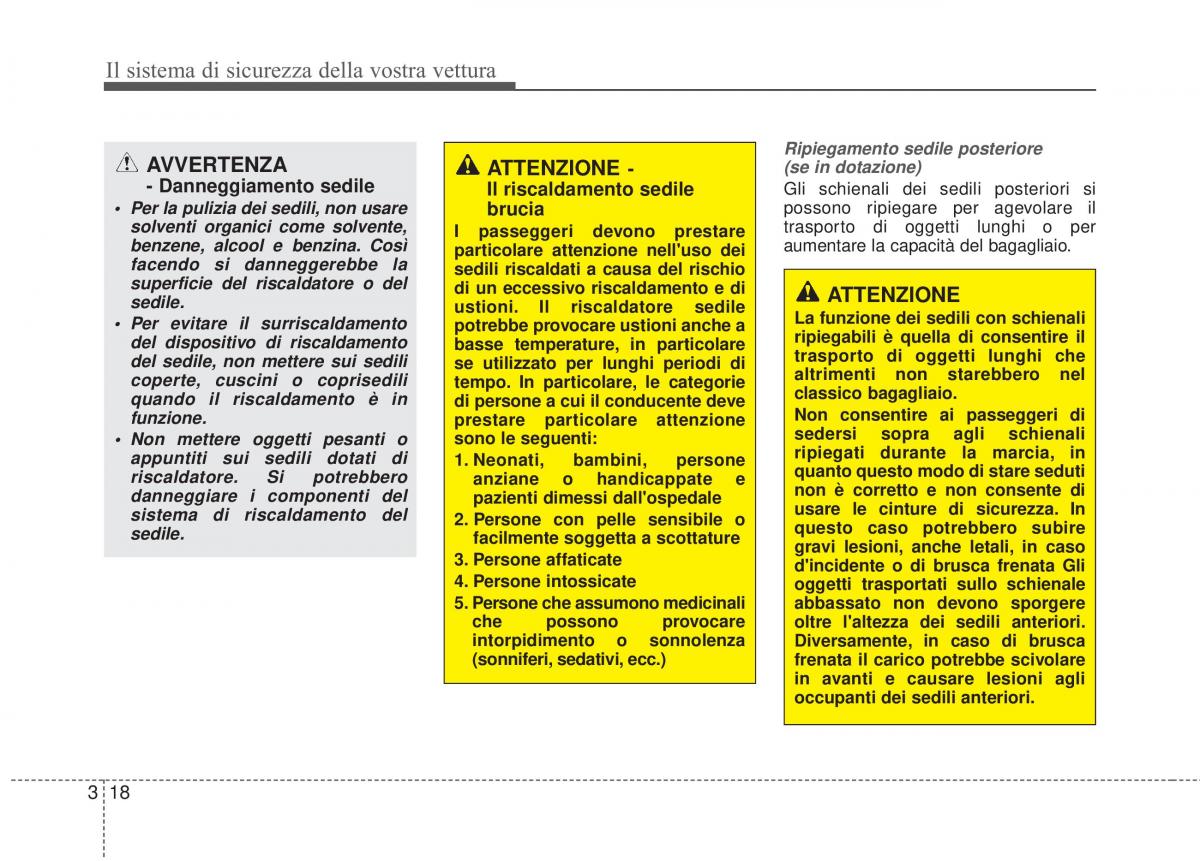 KIA Sorento II 2 manuale del proprietario / page 46