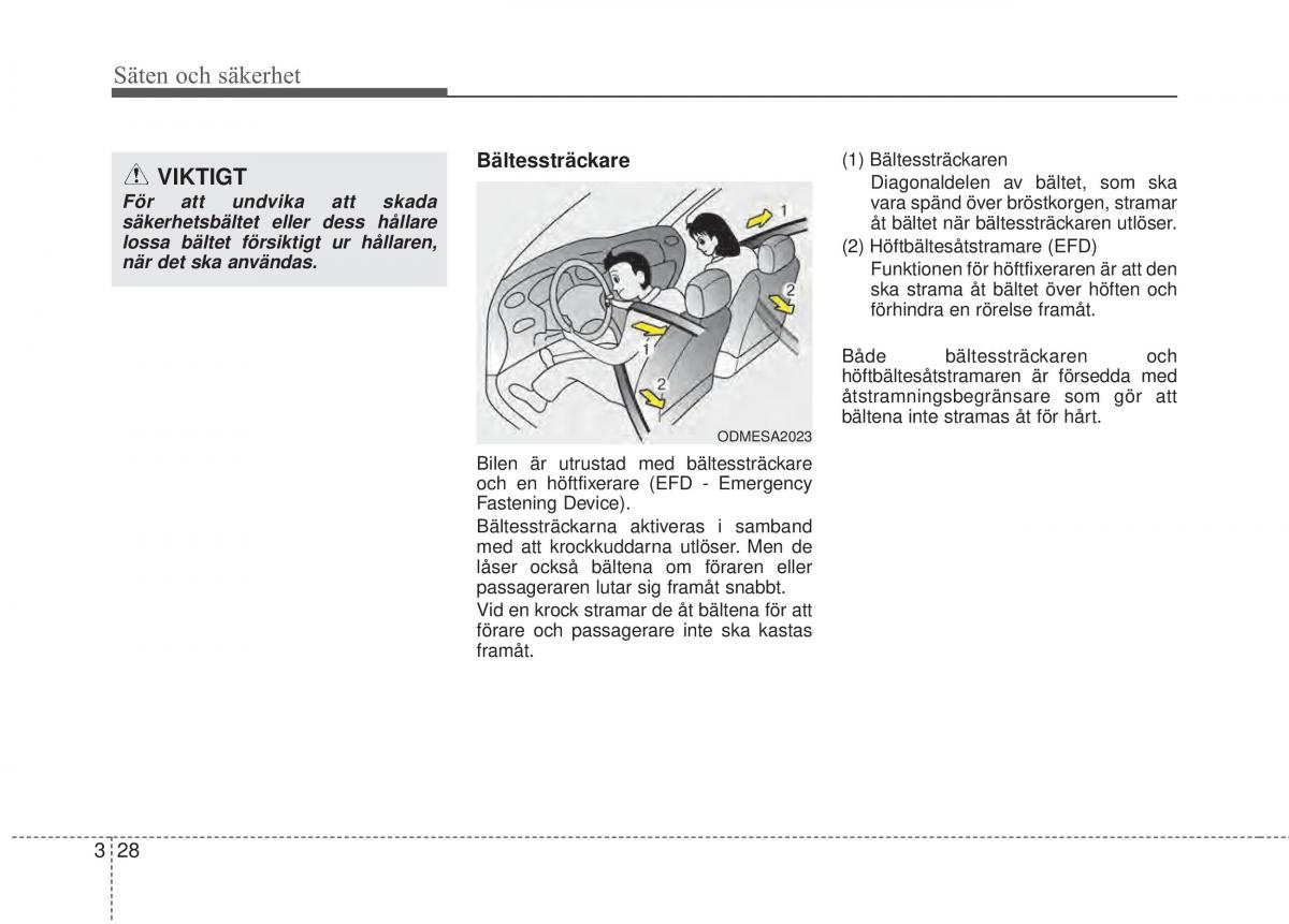 KIA Sorento II 2 instruktionsbok / page 56