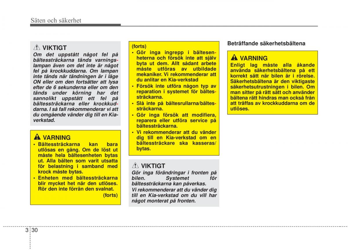 KIA Sorento II 2 instruktionsbok / page 58