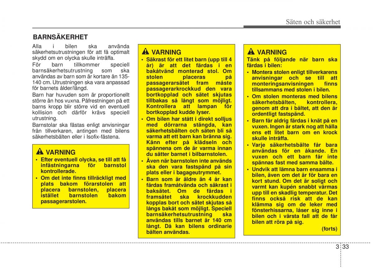 KIA Sorento II 2 instruktionsbok / page 61