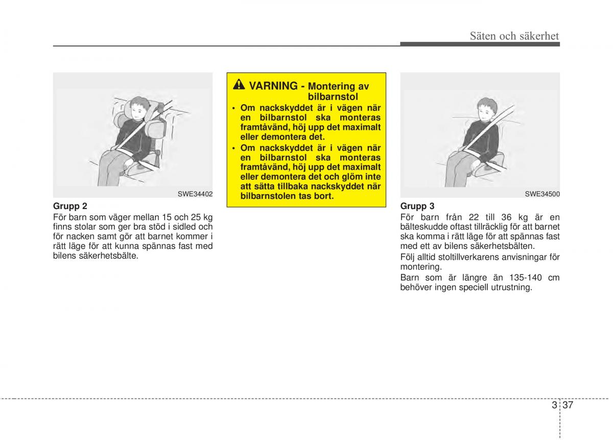 KIA Sorento II 2 instruktionsbok / page 65