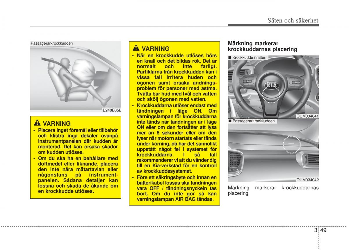 KIA Sorento II 2 instruktionsbok / page 77