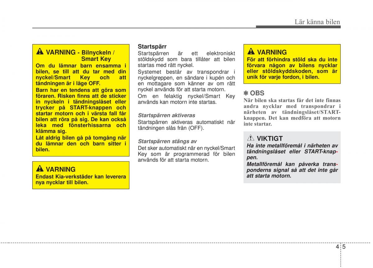 KIA Sorento II 2 instruktionsbok / page 98