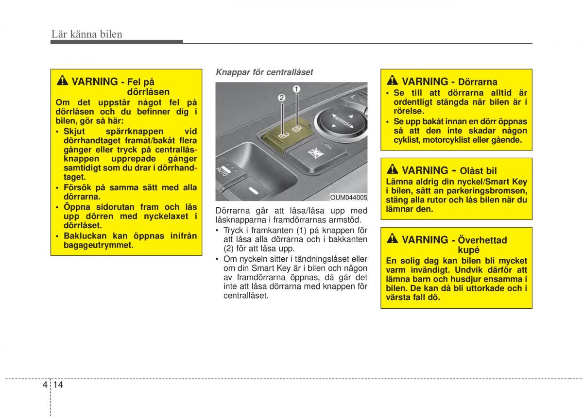 KIA Sorento II 2 instruktionsbok / page 107