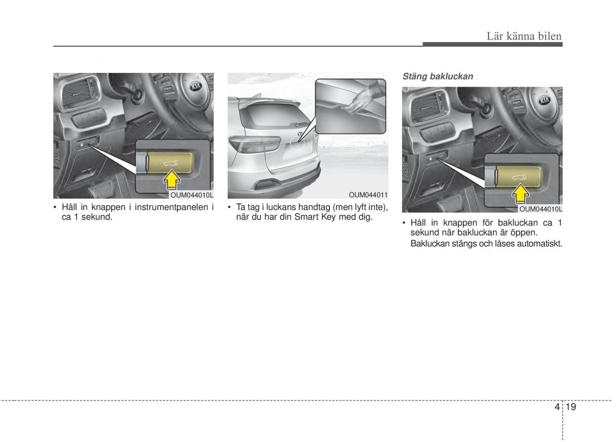 KIA Sorento II 2 instruktionsbok / page 112