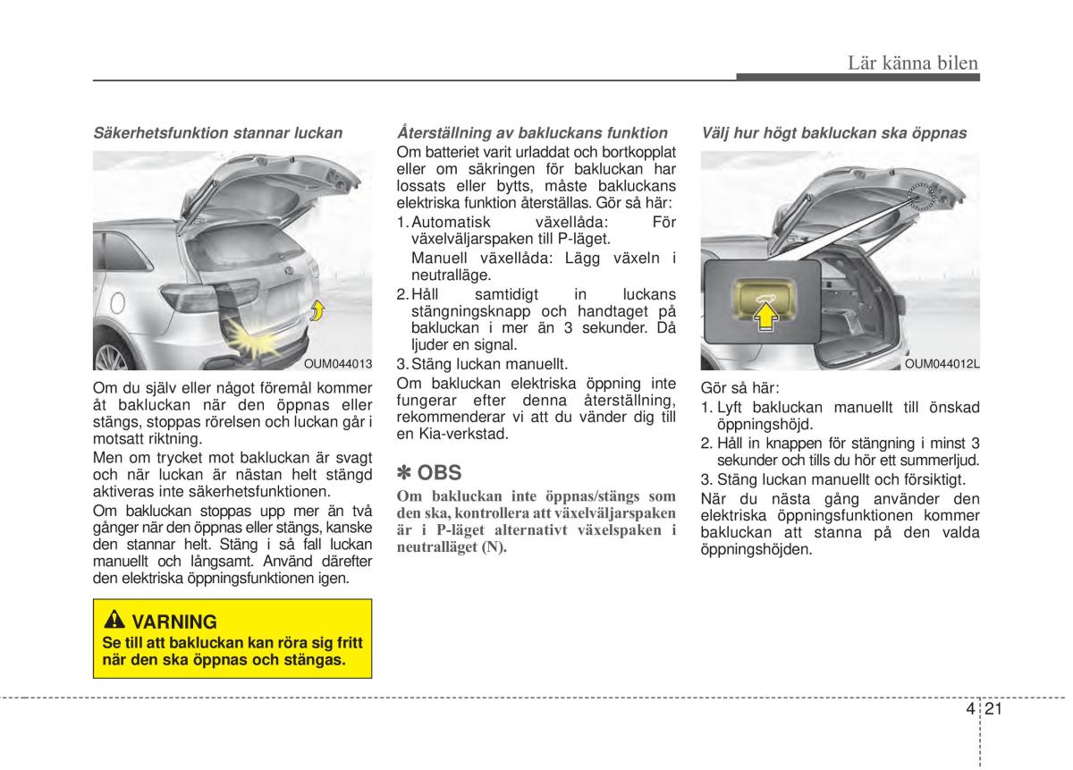 KIA Sorento II 2 instruktionsbok / page 114