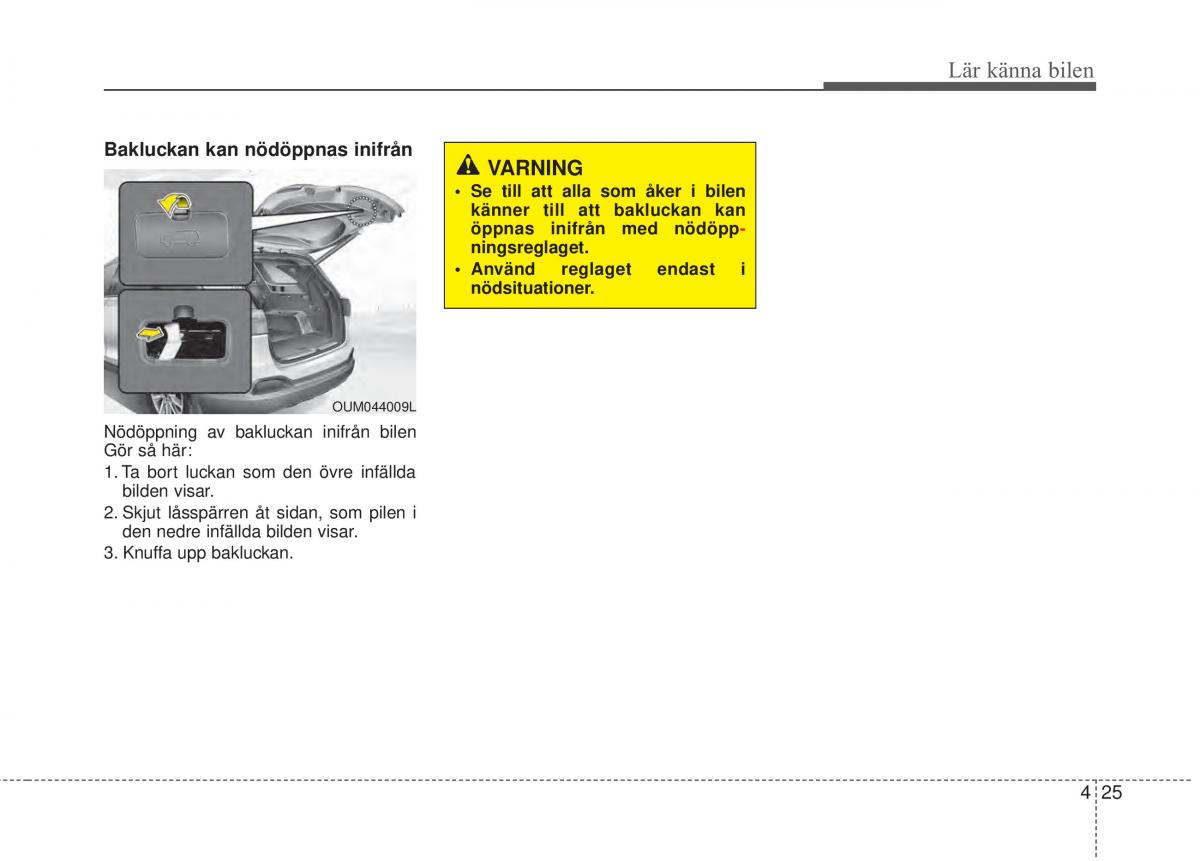 KIA Sorento II 2 instruktionsbok / page 118