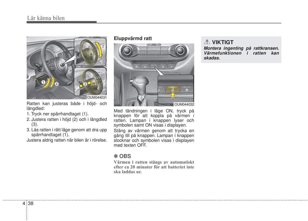 KIA Sorento II 2 instruktionsbok / page 131