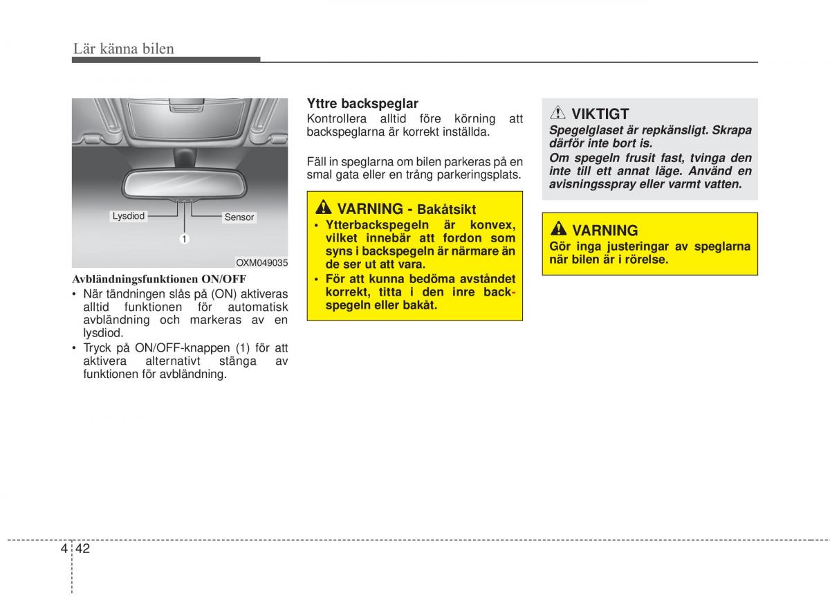 KIA Sorento II 2 instruktionsbok / page 135