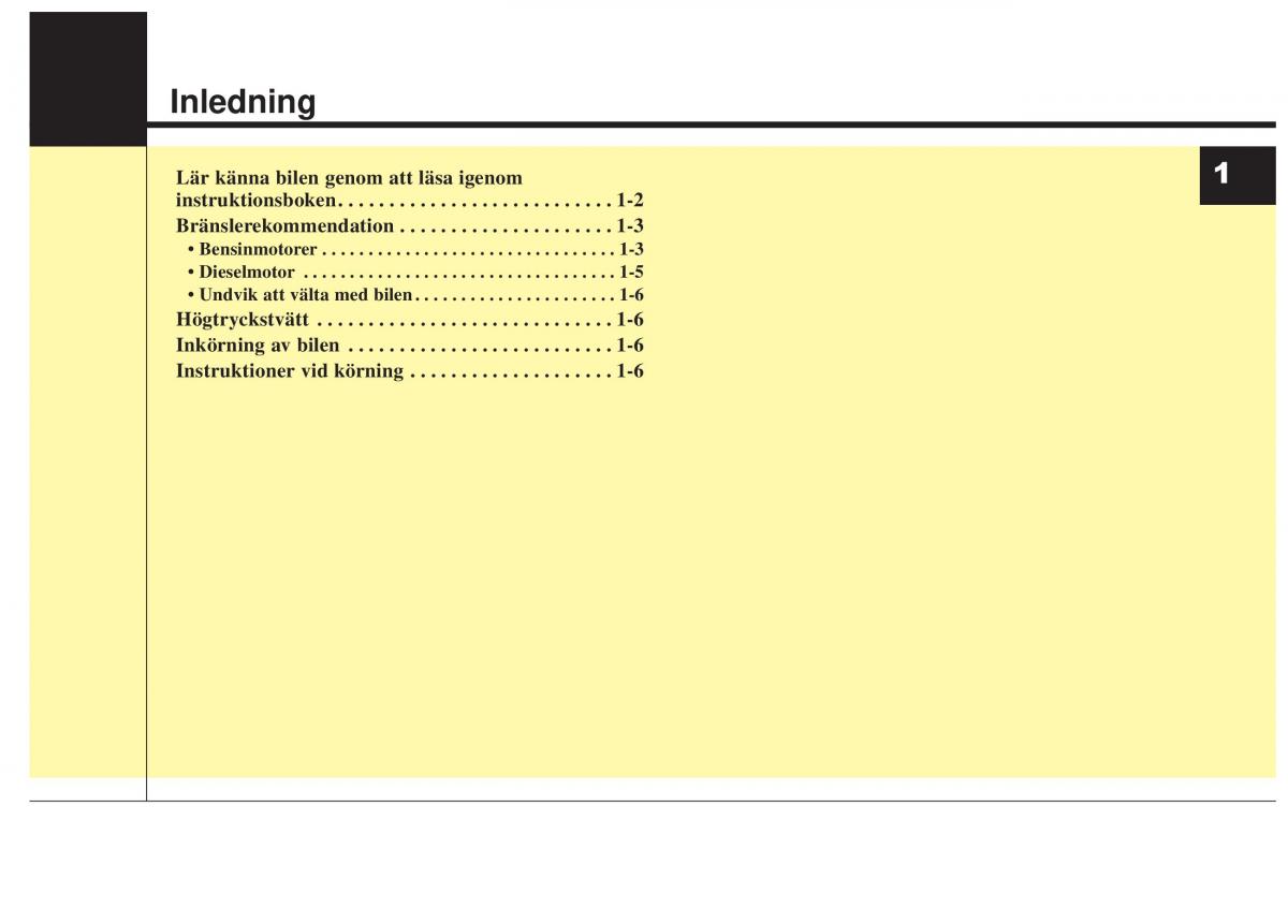 KIA Sorento II 2 instruktionsbok / page 15