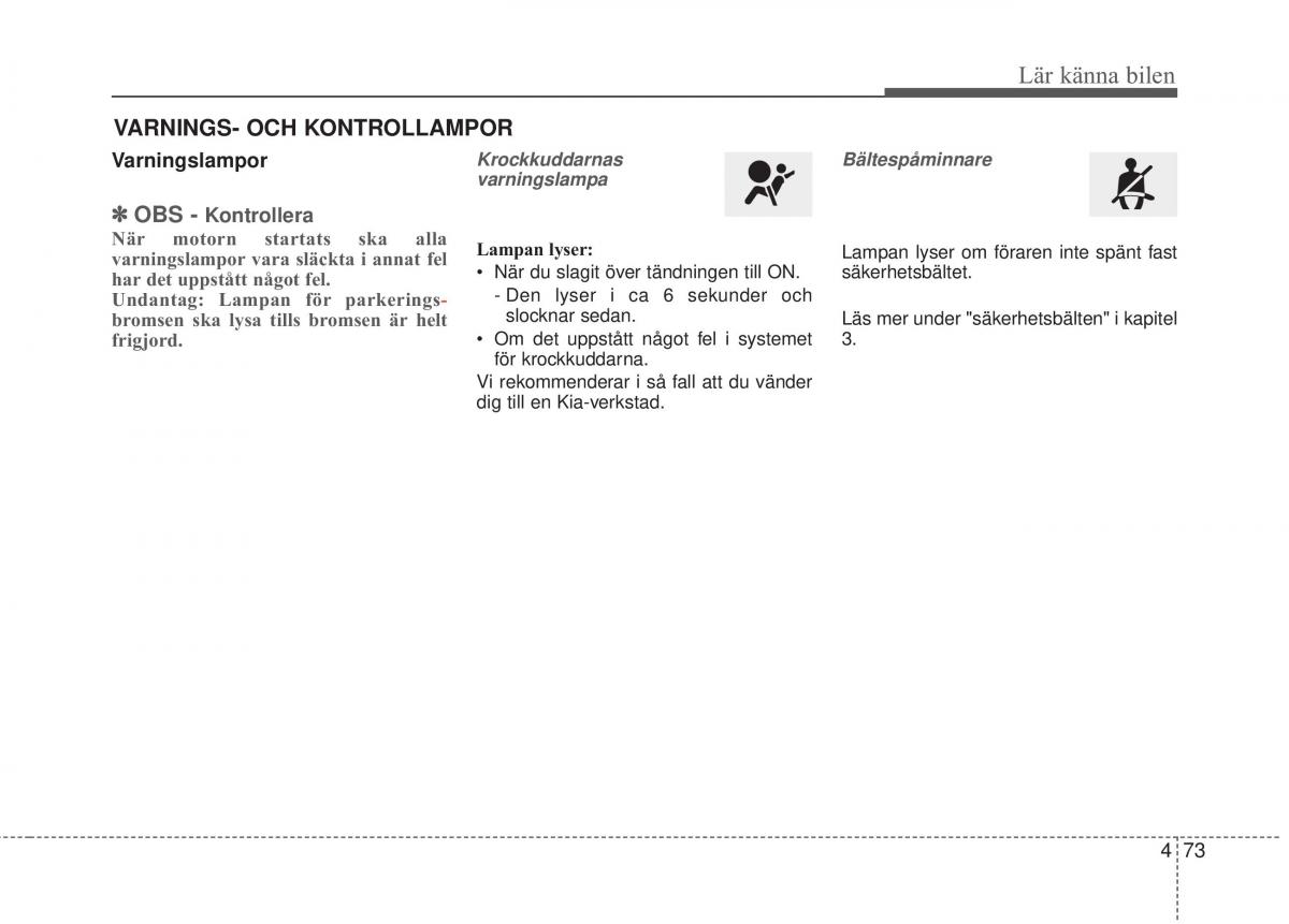 KIA Sorento II 2 instruktionsbok / page 166