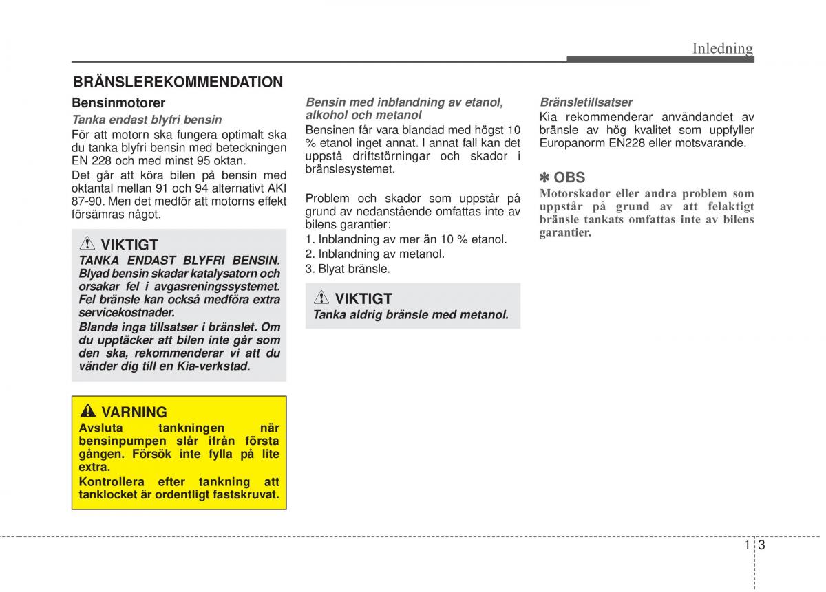 KIA Sorento II 2 instruktionsbok / page 17