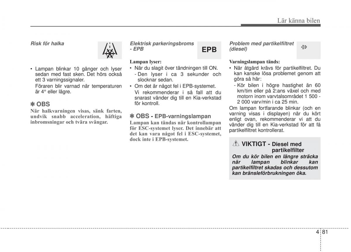 KIA Sorento II 2 instruktionsbok / page 174