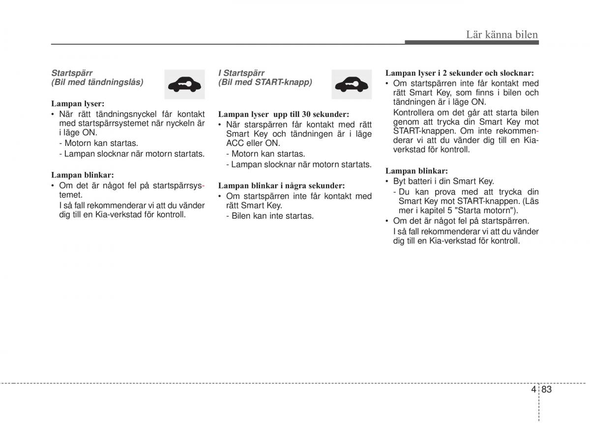 KIA Sorento II 2 instruktionsbok / page 176