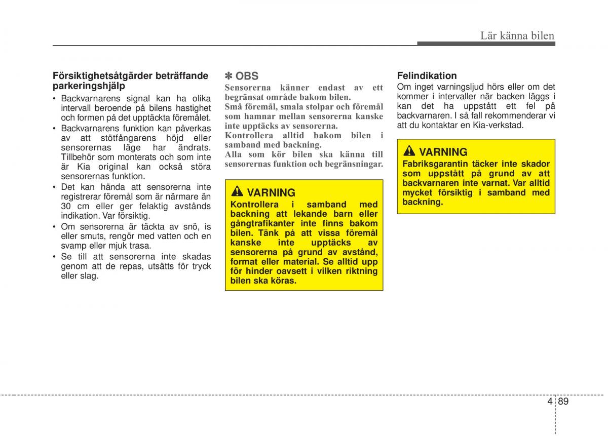 KIA Sorento II 2 instruktionsbok / page 182