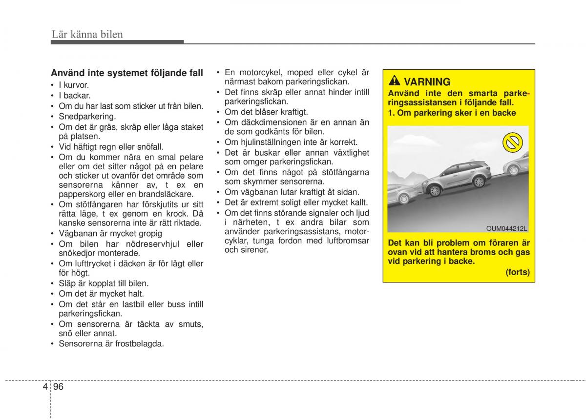 KIA Sorento II 2 instruktionsbok / page 189