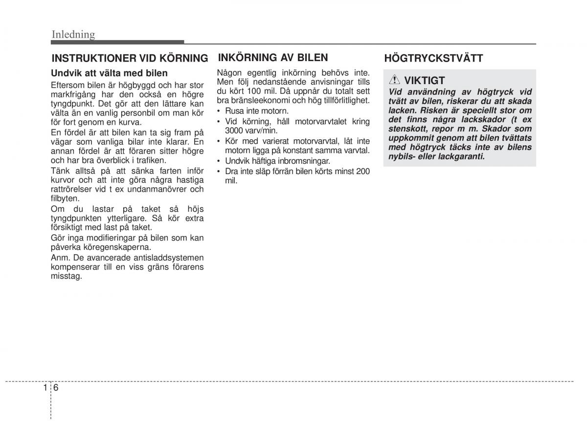 KIA Sorento II 2 instruktionsbok / page 20