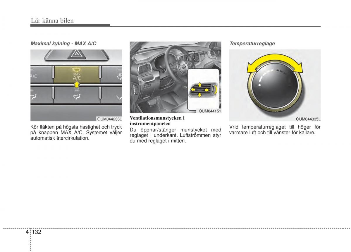 KIA Sorento II 2 instruktionsbok / page 225