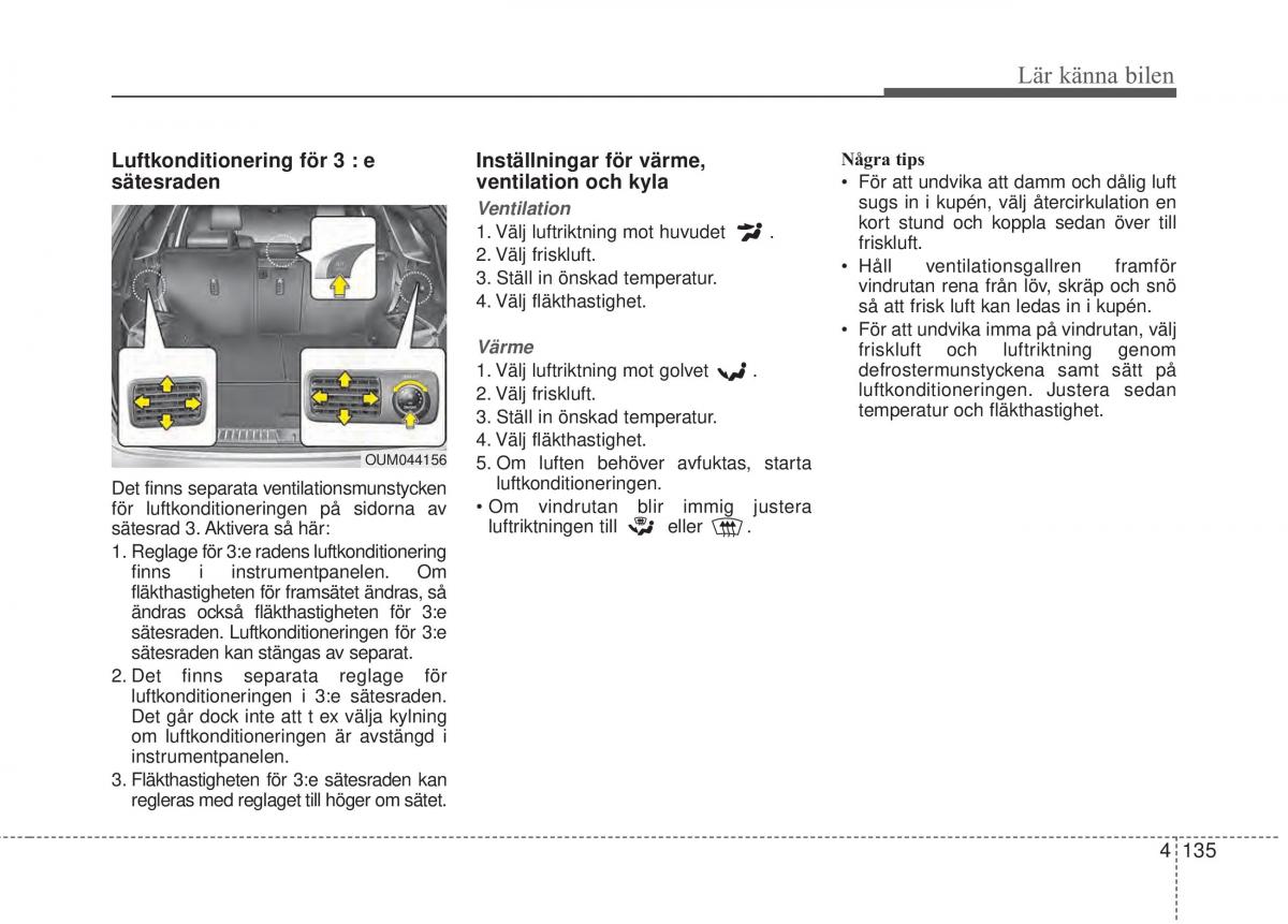 KIA Sorento II 2 instruktionsbok / page 228