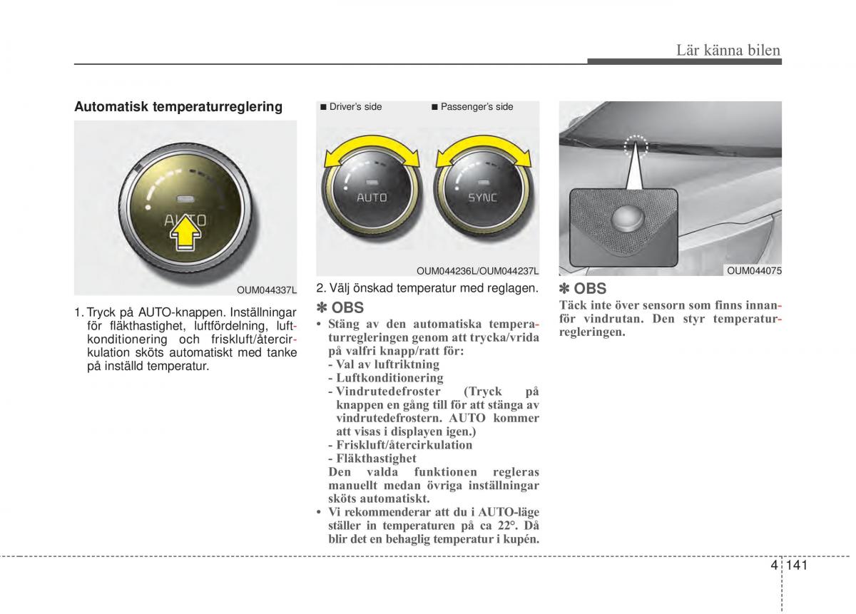 KIA Sorento II 2 instruktionsbok / page 234