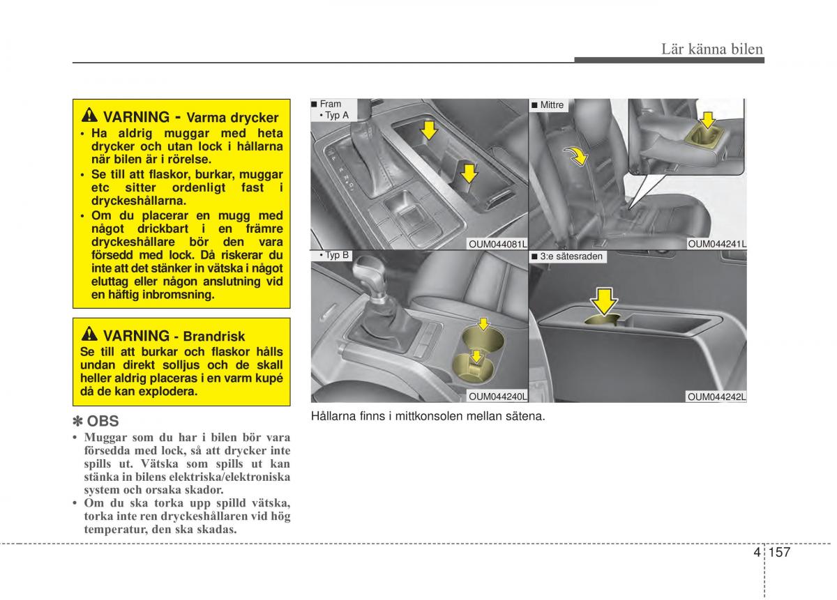 KIA Sorento II 2 instruktionsbok / page 250