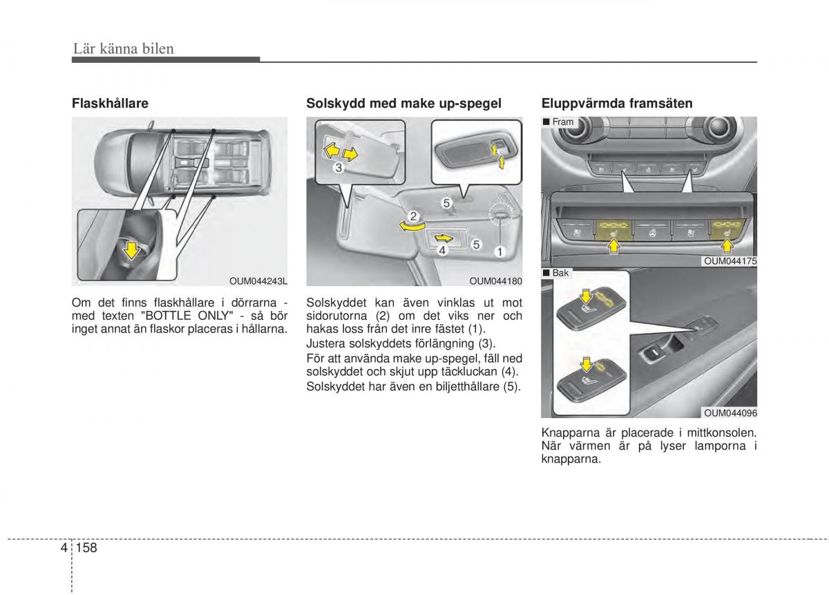 KIA Sorento II 2 instruktionsbok / page 251