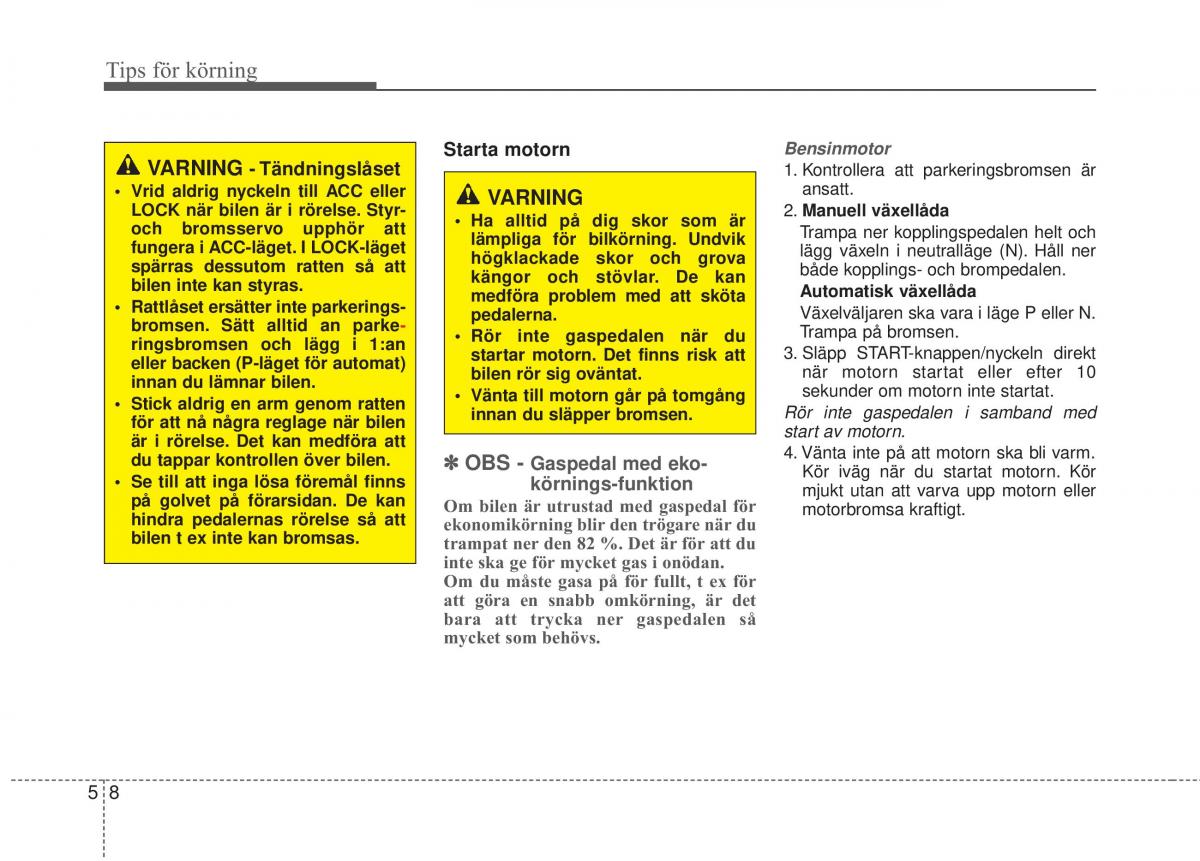 KIA Sorento II 2 instruktionsbok / page 265