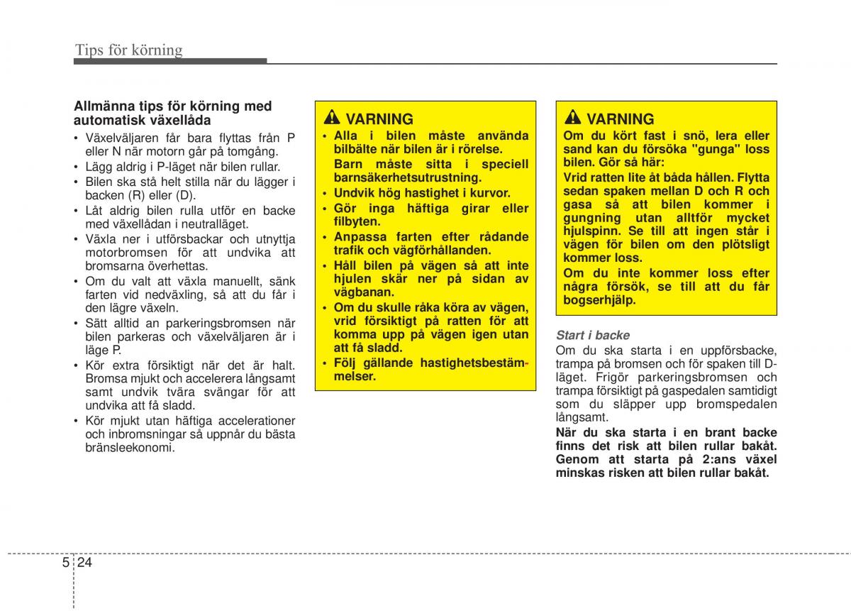 KIA Sorento II 2 instruktionsbok / page 281