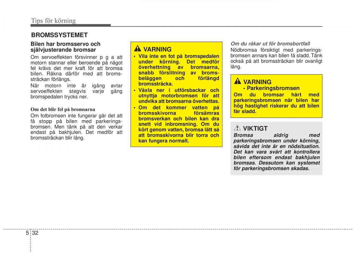 KIA Sorento II 2 instruktionsbok / page 289