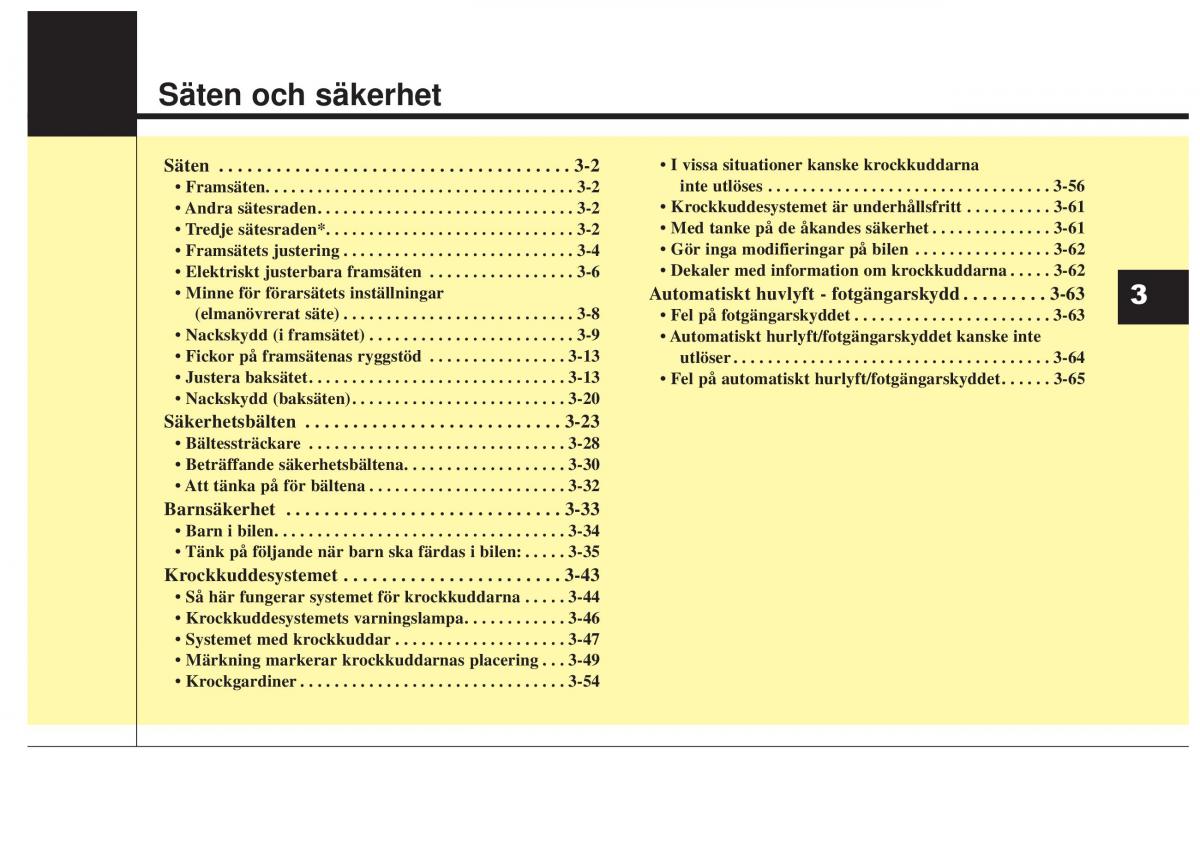 KIA Sorento II 2 instruktionsbok / page 29