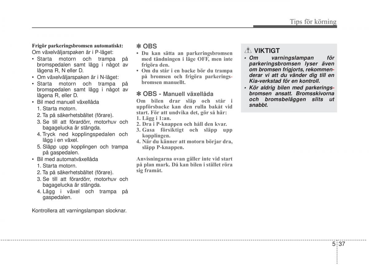 KIA Sorento II 2 instruktionsbok / page 294