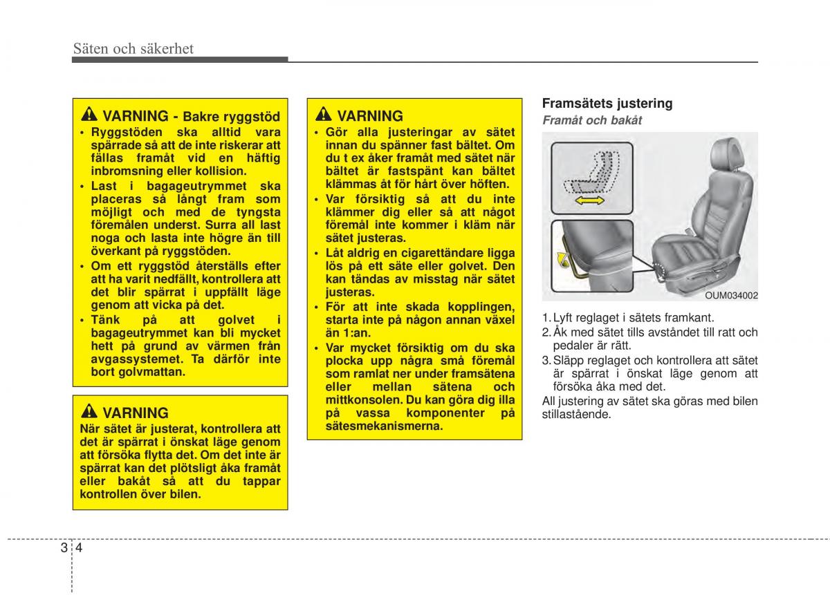 KIA Sorento II 2 instruktionsbok / page 32