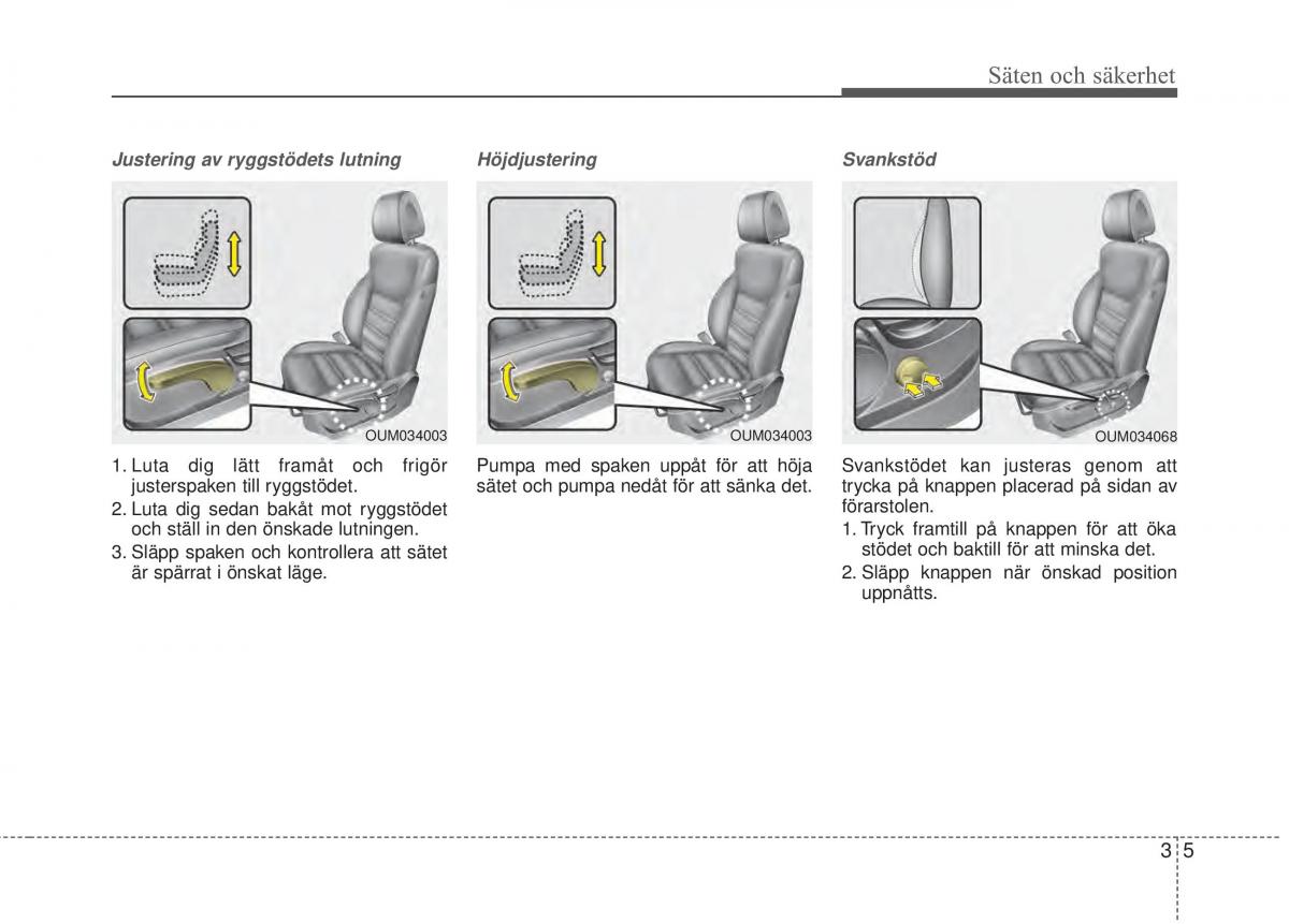 KIA Sorento II 2 instruktionsbok / page 33