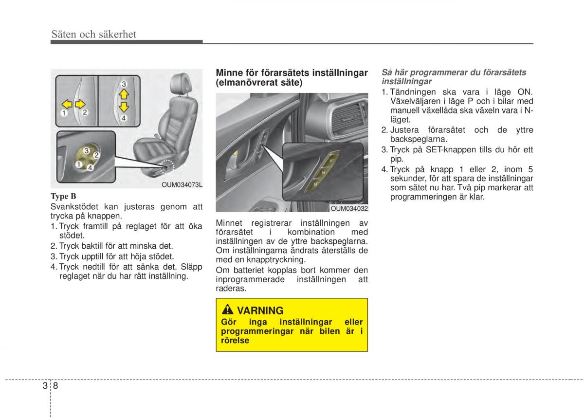 KIA Sorento II 2 instruktionsbok / page 36